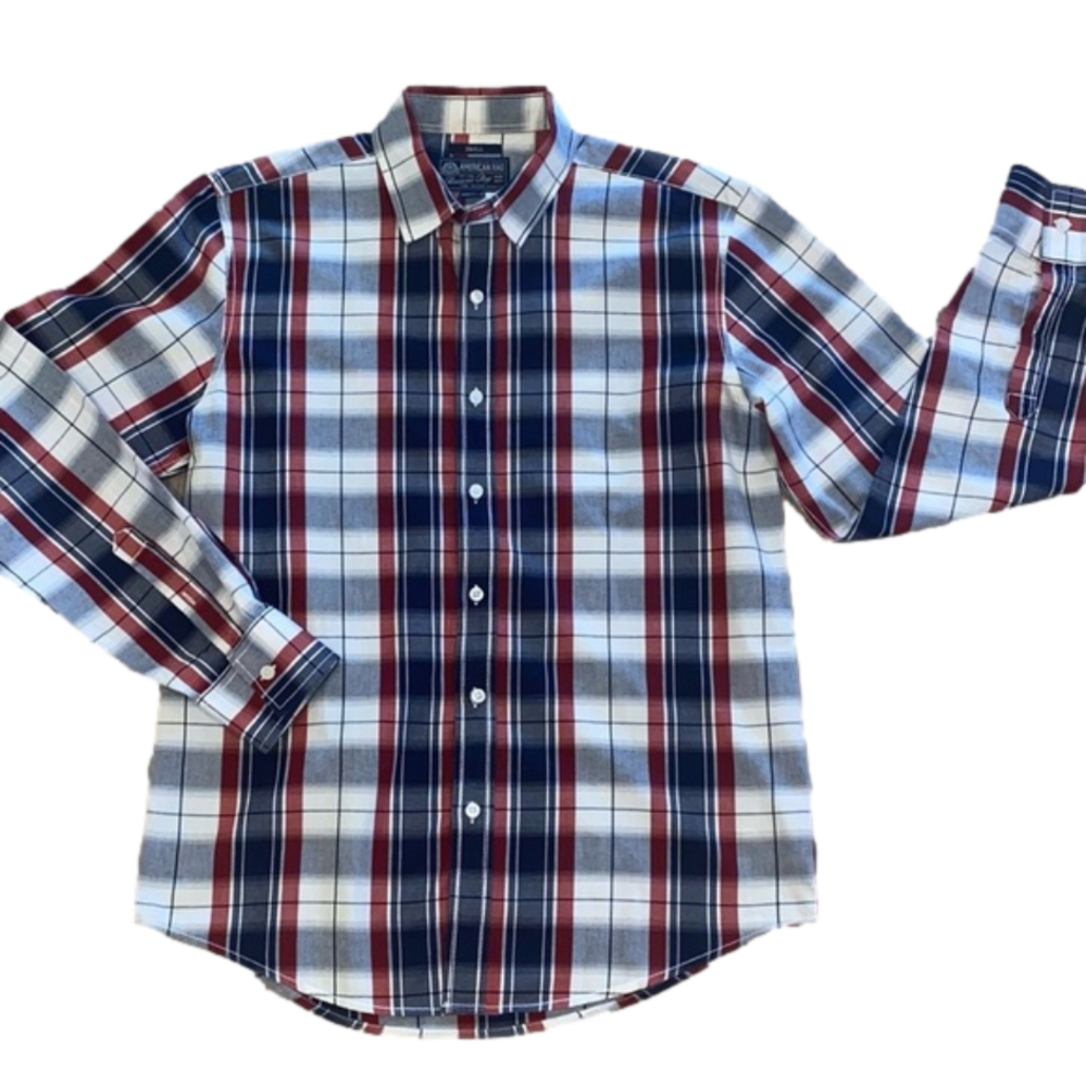 2/$25 NWOT American Rags Mens Plaid Shirt Size Small